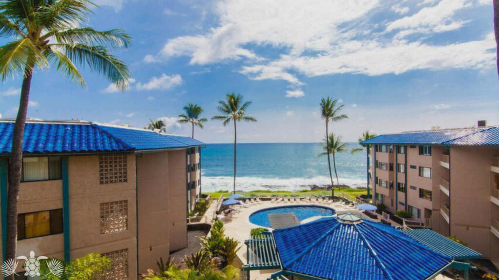 A view from Kona Reef Condo Unit