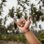 Shaka Hand Gesture in Hawaii