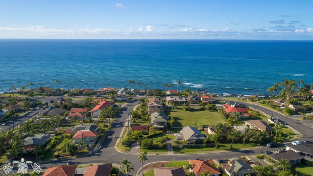 Moving to the Big Island - West Big Island Hawaii neighborhood aerial view for mainland relocators moving to Kona 2026